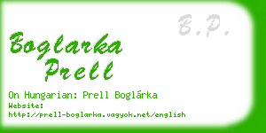 boglarka prell business card