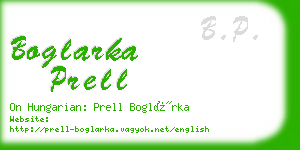 boglarka prell business card